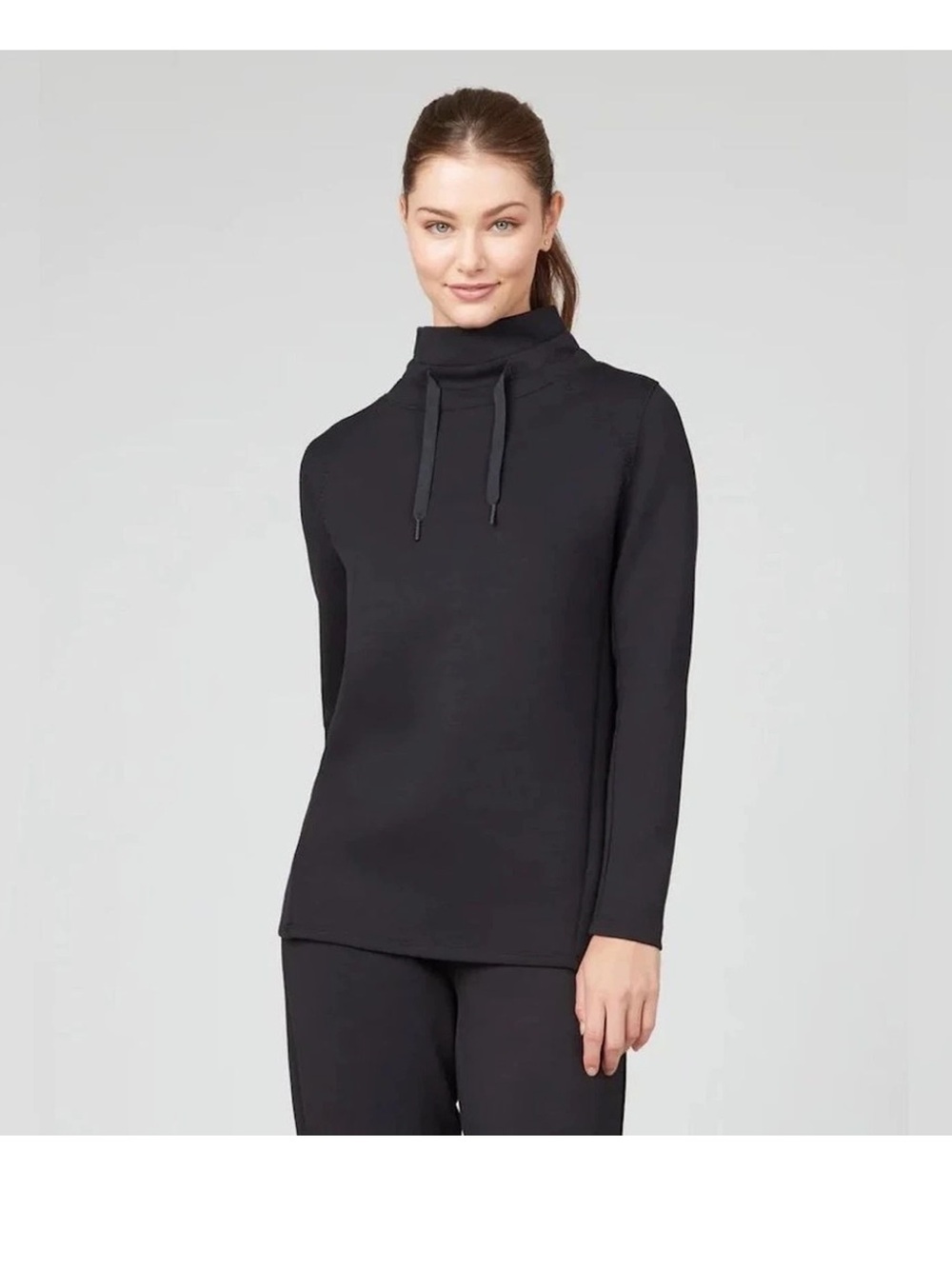 SPANX AirEssentials Got Ya Black Pullover Sweatshirt Size Medium